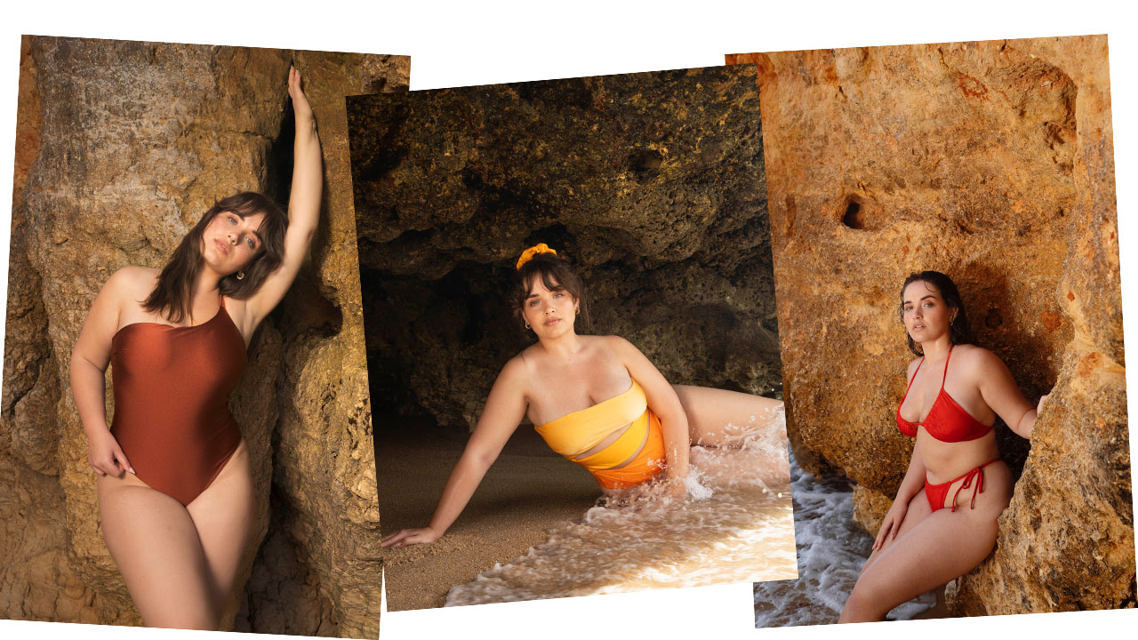 Curved model Greta in swimsuit shoot for Salty Soul salty-soul-campaign-curved-curvy-beach-beachwear-bikini-swim-swimsuit-summer-water-ocean-sand